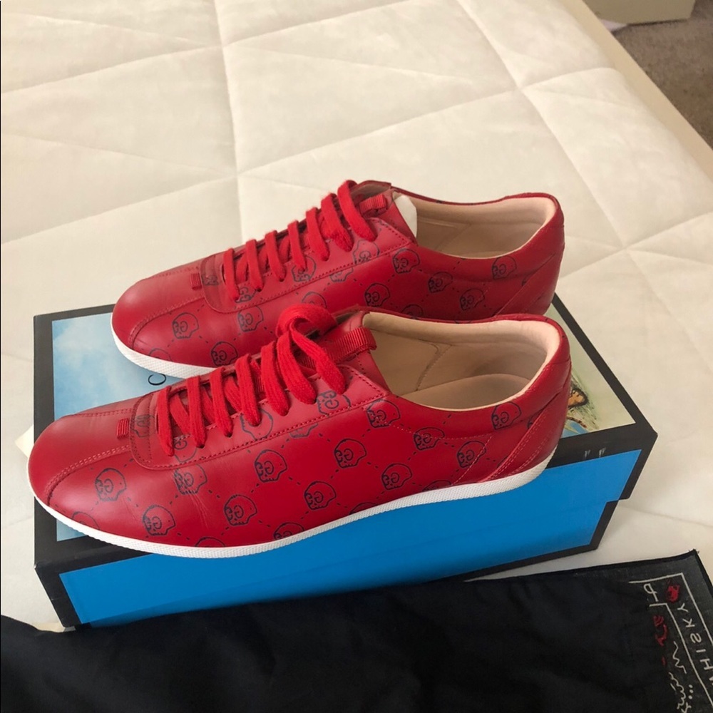 Red Gucci Special edition ghost sneakers Red Hot - Picture 1 of 3